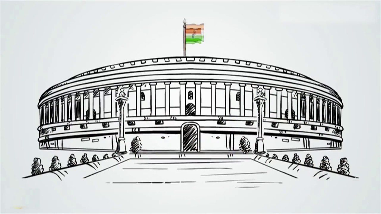 Parliament House Drawing Easy / Parliament Clipart Lizenzfrei Gograph