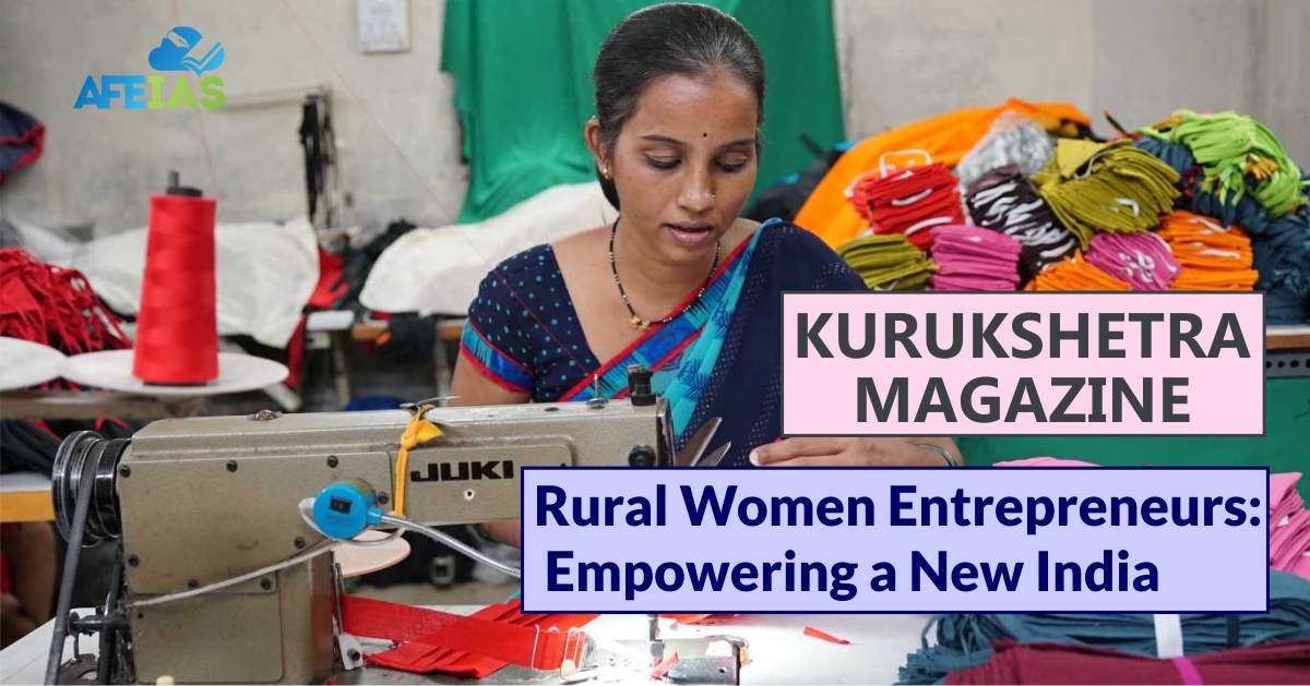 Kurukshetra : Rural Women Entrepreneurs: Empowering A New India (05-12 ...