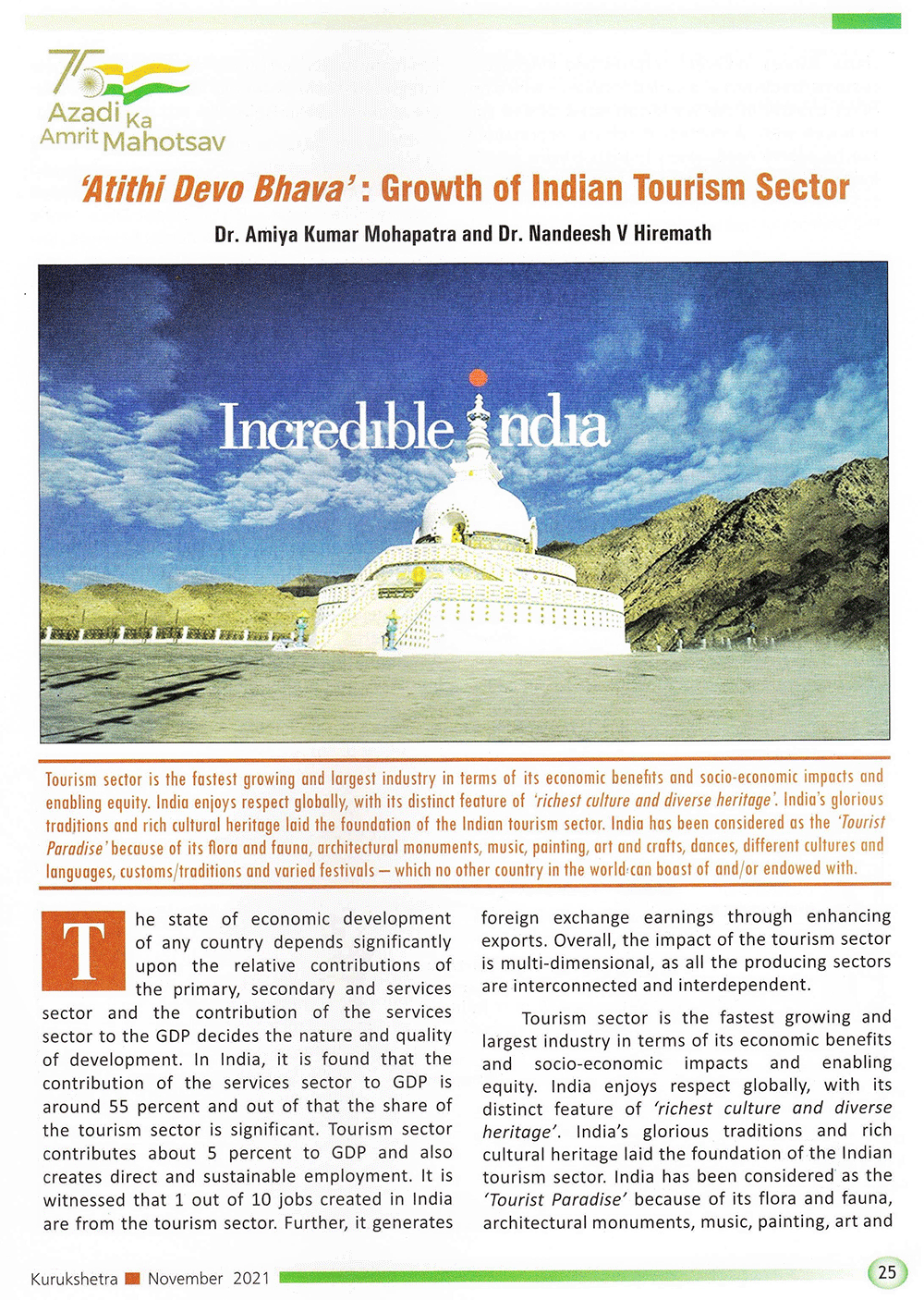 Growth of Indian Tourism Sector
