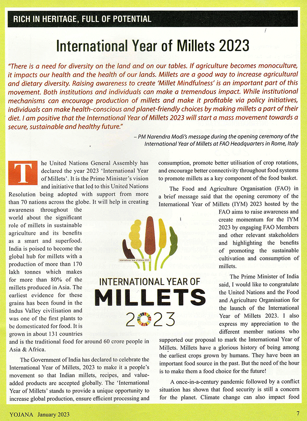 yojana-magazine-international-year-of-millets-2023