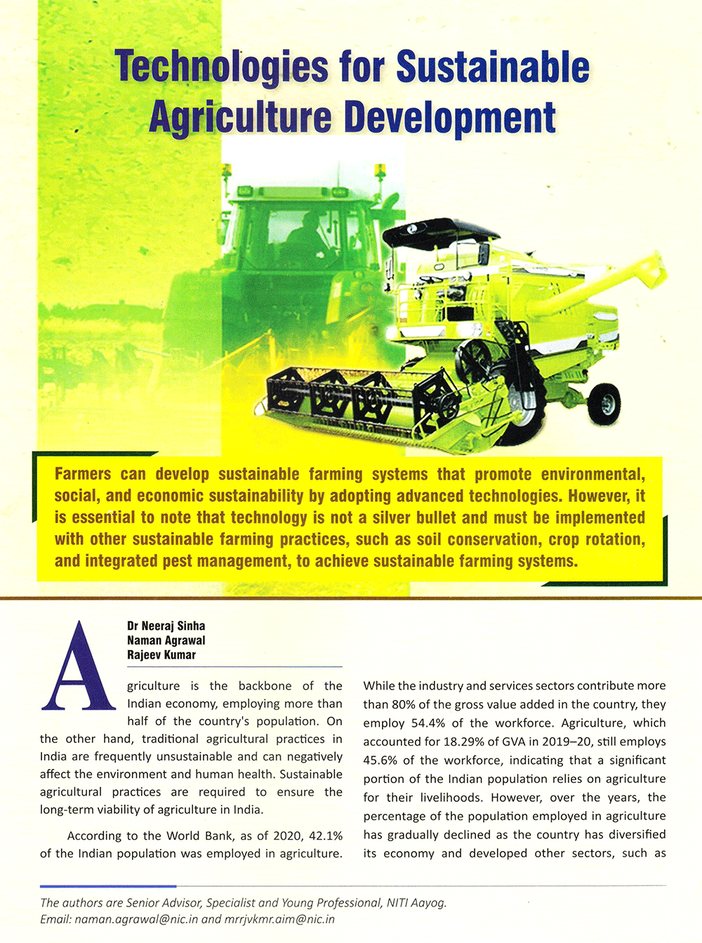 kurukshetra-technologies-for-sustainable-agriculture-development-afeias