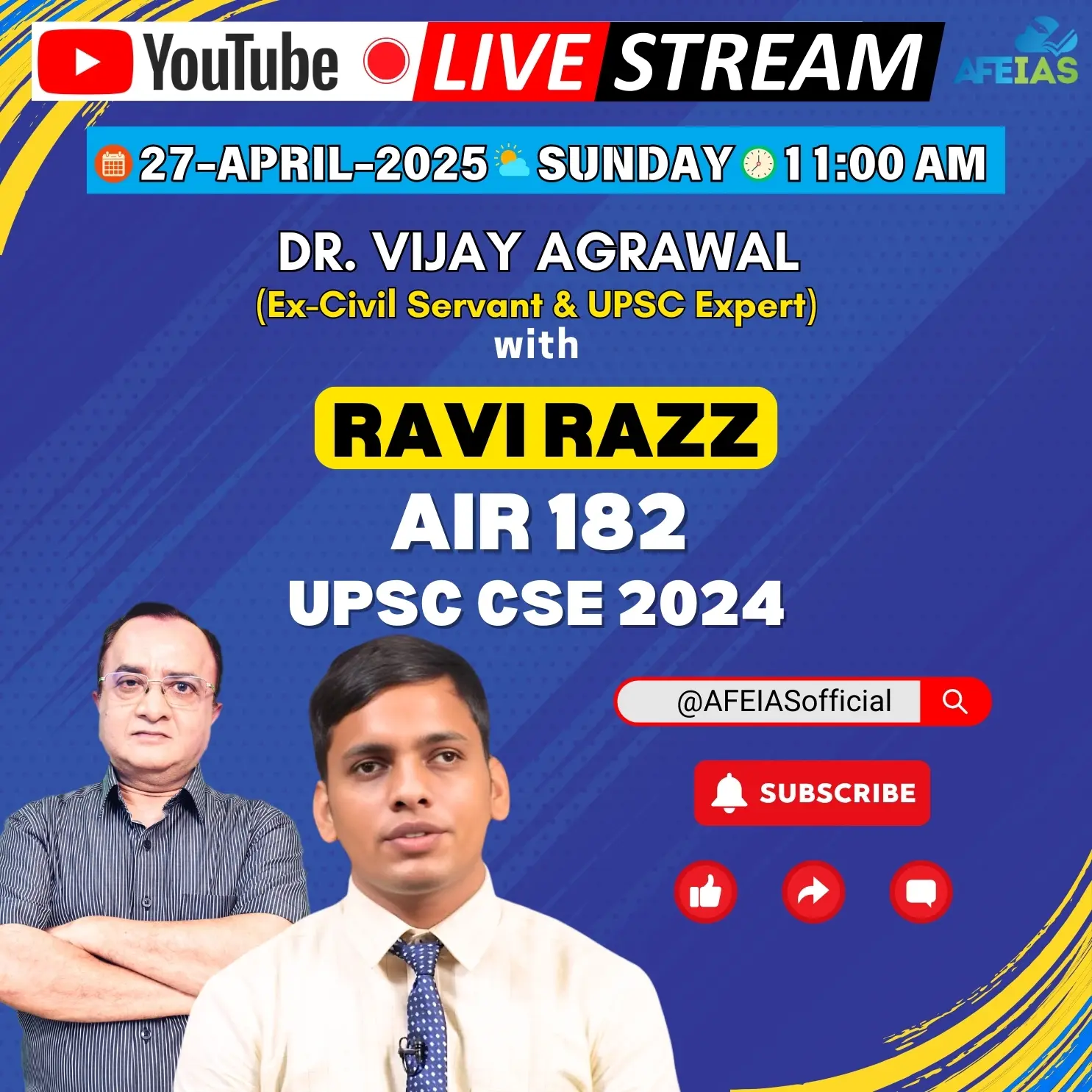 In Conversation With UPSC Topper AIR 182 Ravi Razz And Former Civil Servant Dr. Vijay Agrawal
