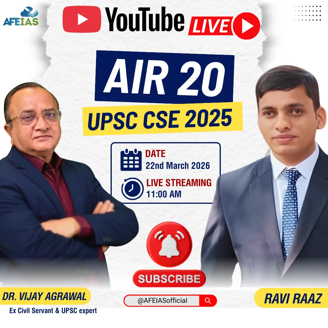 IN CONVERSATION WITH UPSC TOPPER AIR RANK 20 RAVI RAAZ & EX CIVIL SERVANT DR. VIJAY AGRAWAL | AFEIAS